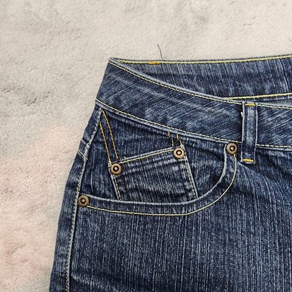 Vintage 90s Liz Claiborne Jeans Womens 6 Blue Dark Wash Mid Rise Straight Leg - Picture 2 of 15